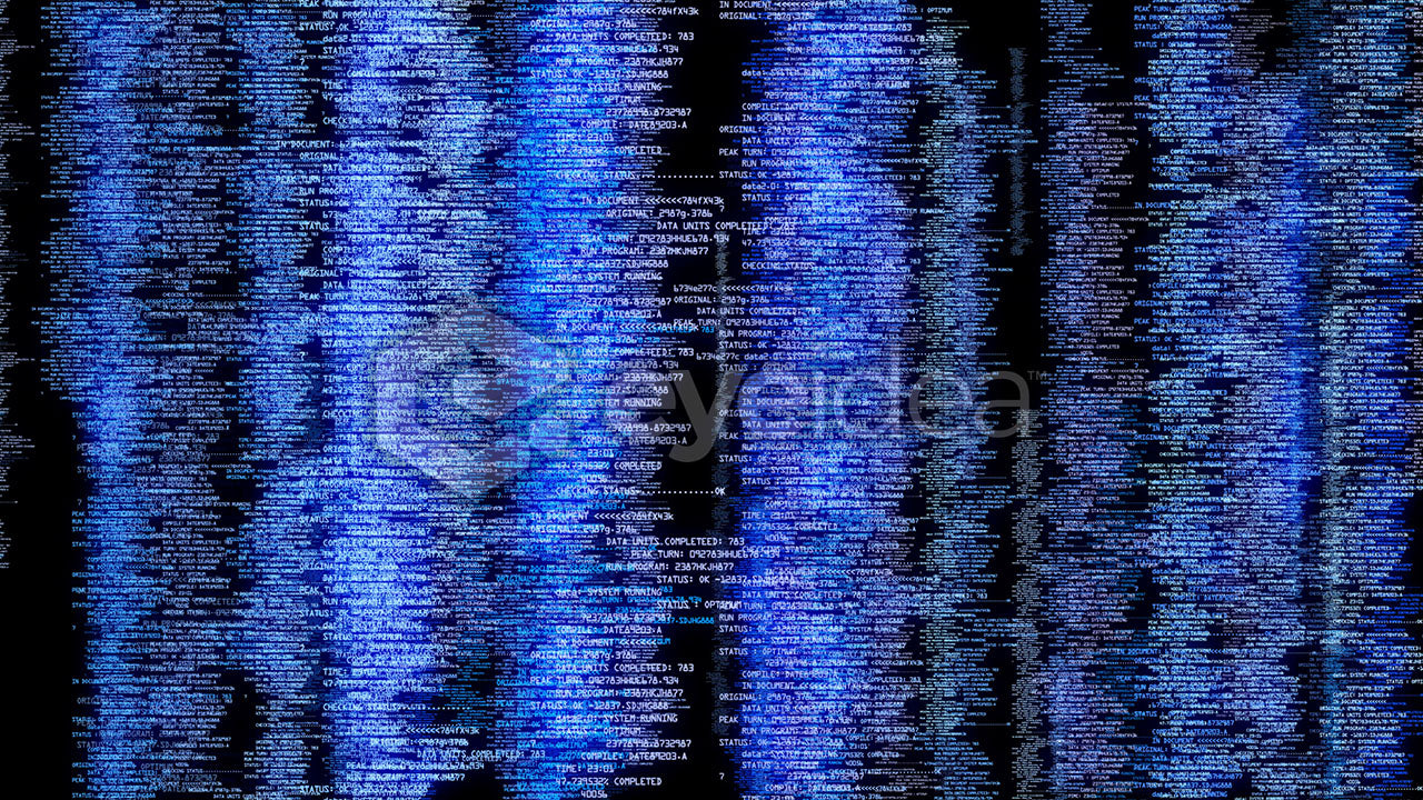 Animated Blue Matrix Wallpaper